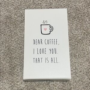 Canvas Coffee Love Wall Art